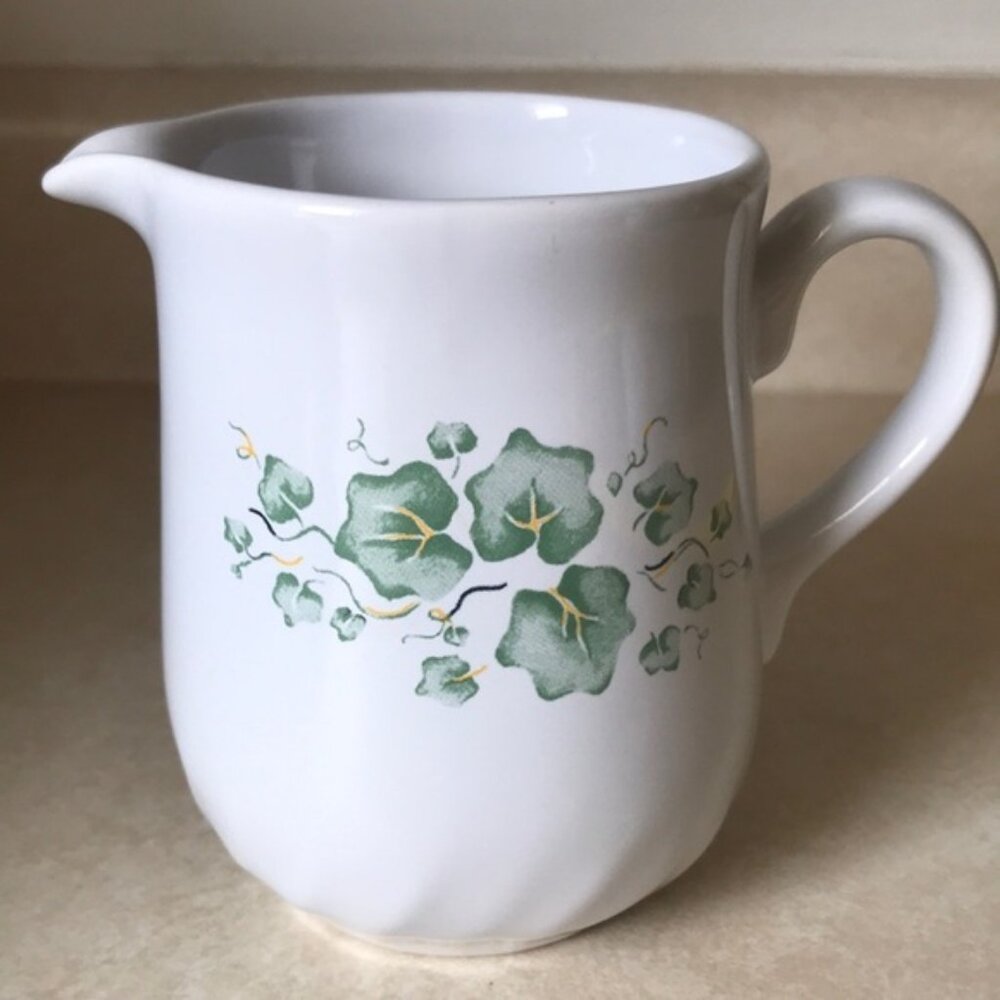 Vintage Corelle Coordinates Callaway Creen Ivy Creamer Pitcher